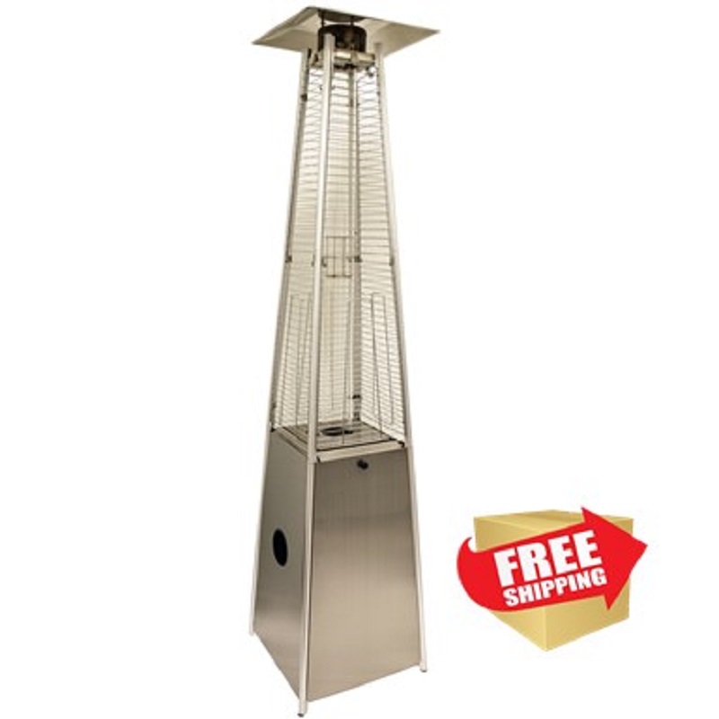 Tall Quartz Glass Tube Heater Stainless Steel Tall Patio Heaters